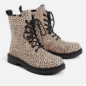 Torrid Leopard Combat Boots Size 11 Wide